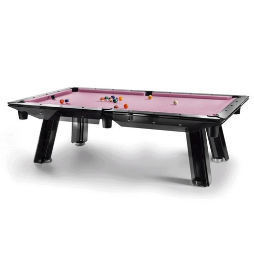 Impatia Filotto Black pool table with smoked glass