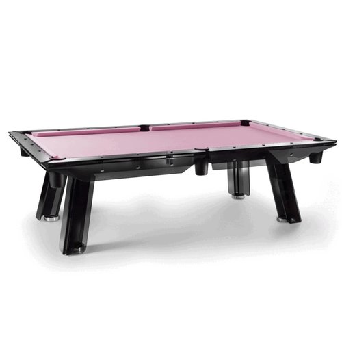 Impatia Filotto Black pool table with smoked glass