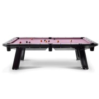 Impatia Filotto Black pool table with smoked glass