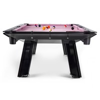Filotto Black pool table with smoked glass Impatia Filotto Black pool table with smoked glass