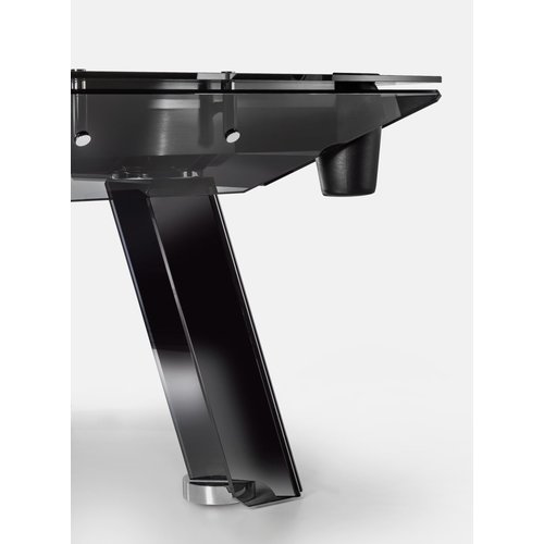 Impatia Filotto Black pool table with smoked glass