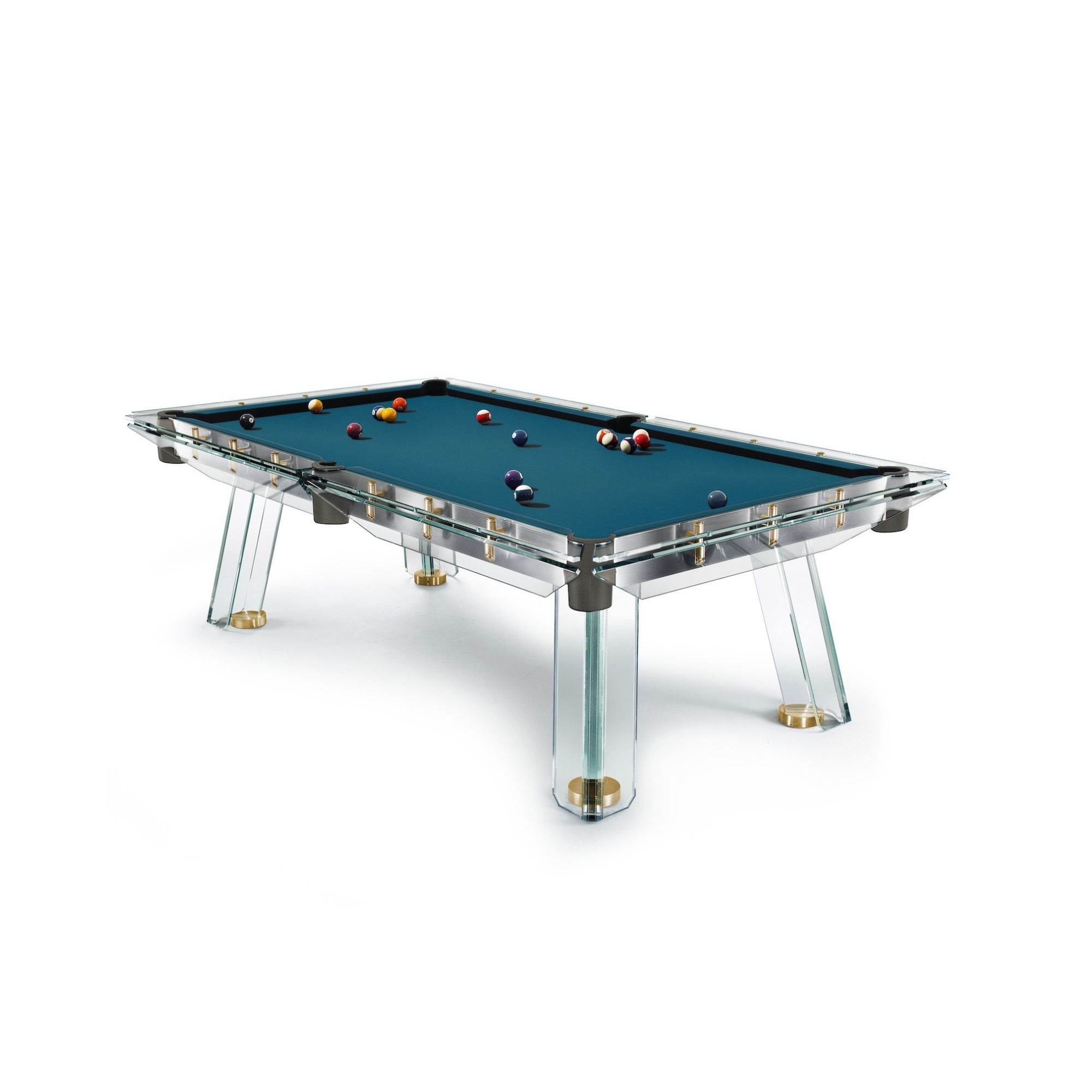 Filotto Gold pool table 24K gold leaf Van den Broek billiards