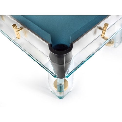 Impatia Filotto Gold pool table 24K gold leaf