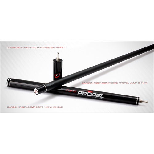 Cuetec Pole, Cuetec Jump Cynergy Propel, black, quick release