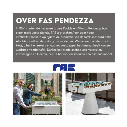 Fas San Siro 2.0 voetbaltafel met muntinworp en topglas Fas Fas San Siro 2.0 voetbaltafel met muntinworp en topglas