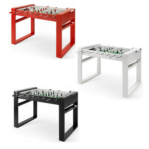 Tour 65 design football table in white, black or red