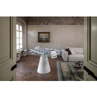 Fas Fas Ghost design football table in black or white in glass