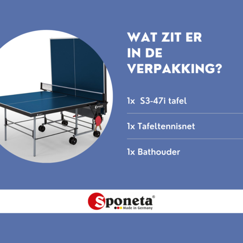 Sponeta Table tennis table robust blue S3-471 Sponeta Sponeta Table tennis table robust blue S3-471