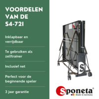 Sponeta Sponeta Tafeltennistafel  S4-721 indoor groen