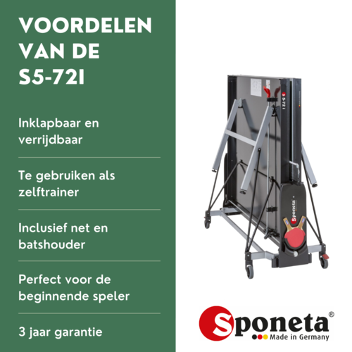 Sponeta Sponeta Tafeltennistafel  S 5-72 indoor groen