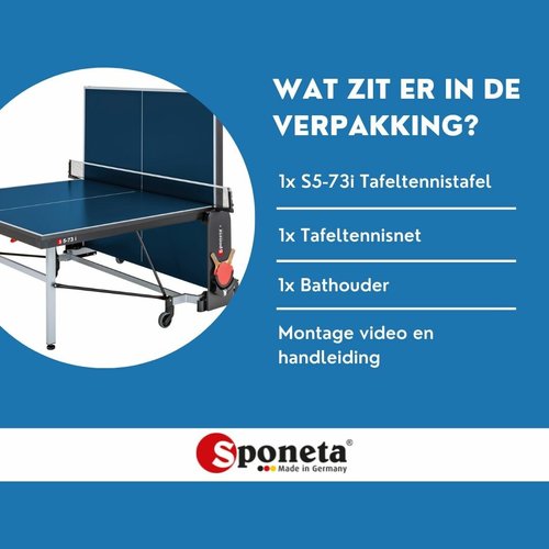 Sponeta Sponeta Bordtennisbord S 5-73 innendørs blå