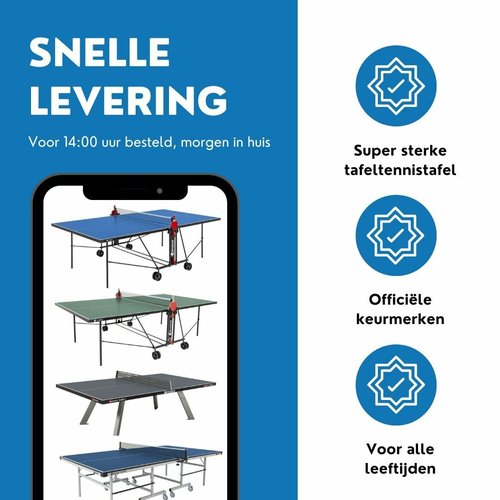 Sponeta Bordtennisbord S 5-73 innendørs blå Sponeta Sponeta Bordtennisbord S 5-73 innendørs blå