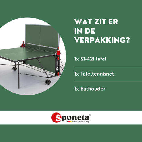 Sponeta Sponeta Table tennis table S 1-421 indoor green