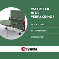 Sponeta Sponeta Bordtennisbord S 1-421 e utendørs green