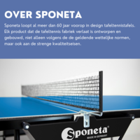 Sponeta Table tennis table s6-131 indoor compact foldable blue Sponeta Sponeta Table tennis table s6-131 indoor compact foldable blue