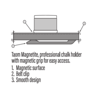 Billard magnetisk kridtholder Taom