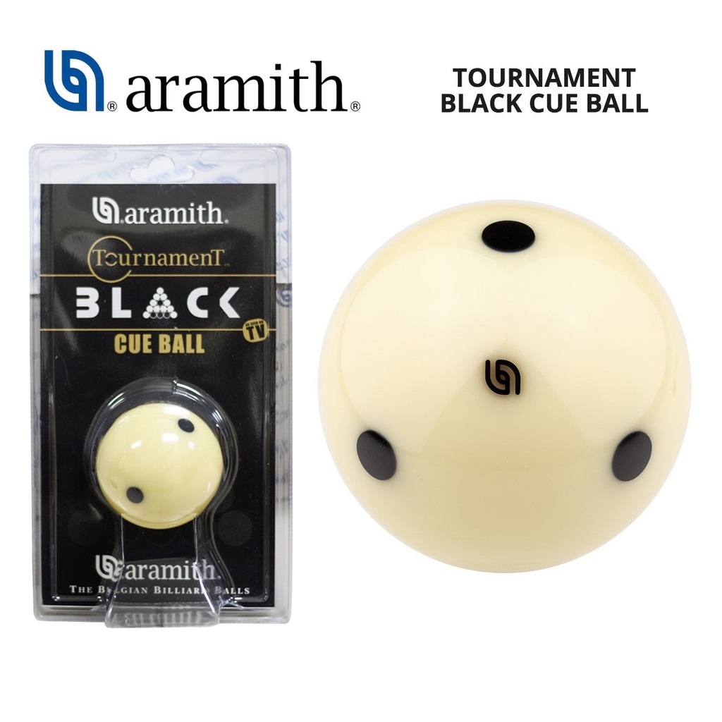 ball white 57,2mm Super Aramith BLACK EDITION Van den Broek billiards