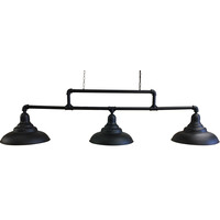 Lexor rod lamp 3 shade Industrial Matte Black