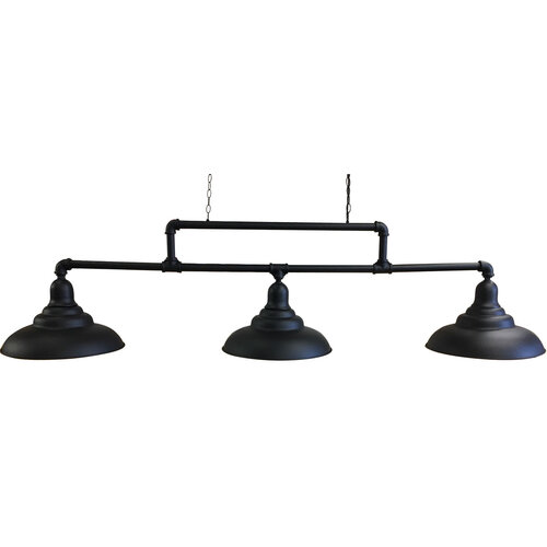 Lexor rod lamp 3 shade Industrial Matte Black