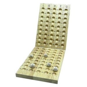 Lotto wooden control board v.90 balls 25 mm.