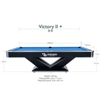 Rasson Pool table Rasson Victory II Plus, Black