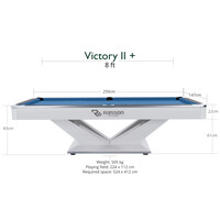 Pooltafel Rasson Victory II Plus, White Rasson Pooltafel Rasson Victory II Plus, White