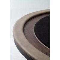 Pokertafel Design District Eight van gerookt eiken en gietijzeren onderstel District Pokertafel Design District Eight van gerookt eiken en gietijzeren onderstel