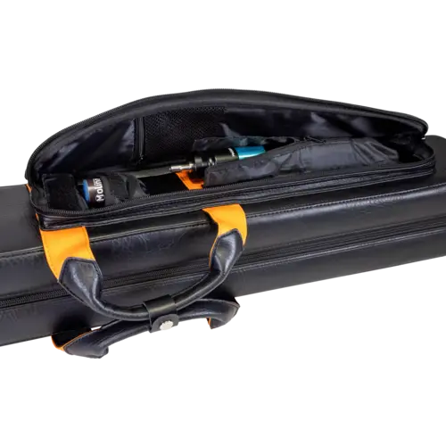 Flatbag Molinari Retro sort-orange 2B/4S Molinari Flatbag Molinari Retro sort-orange 2B/4S