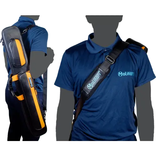 Flatbag Molinari Retro svart-orange 2B/4S Molinari Flatbag Molinari Retro svart-orange 2B/4S