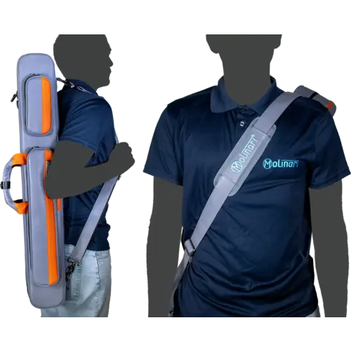 Flatbag Molinari Retro grey-orange 2B/4S Molinari Flatbag Molinari Retro grey-orange 2B/4S