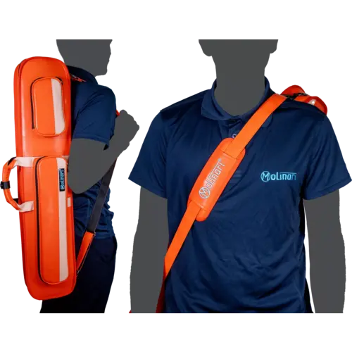 Cuebag Molinari Retro orange-rosa 3B/6S Molinari Cuebag Molinari Retro orange-rosa 3B/6S