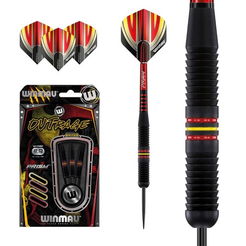 Winmau Winmau Outrage brass steeltip dartpijlen