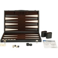 Backgammon innlagt 46 x 30 cm svart BUFFALO Backgammon innlagt 46 x 30 cm svart
