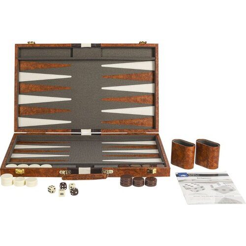 BUFFALO Backgammon bruin 38 x 48 cm