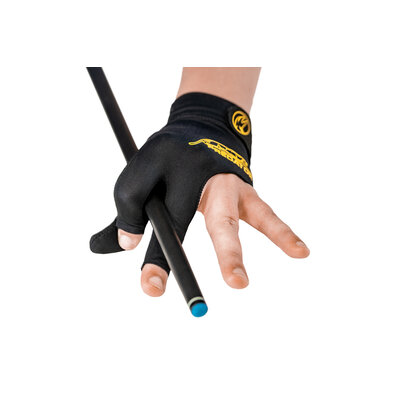 Predator glove with closed thumb and 2 open fingers