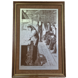 Geëtste afbeelding biljarten. A SCREW LOSING HAZARD Geëtste afbeelding biljarten. A SCREW LOSING HAZARD