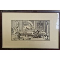 Gammalt tryck inklusive ram Totalstorlek: 29,5 x 19,5 cm Gammalt tryck inklusive ram Totalstorlek: 29,5 x 19,5 cm