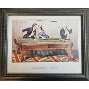 Gammalt tryck i gammal ram A Kiss Gammalt tryck i gammal ram A Kiss