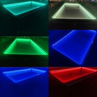 Airhockey TopTable Hyper LED/RVS Van den broek biljarts Airhockey TopTable Hyper LED/RVS