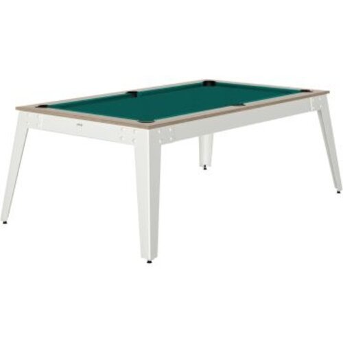 René Pierre Steel pooltafel wit onderstel René Pierre René Pierre Steel pooltafel wit onderstel