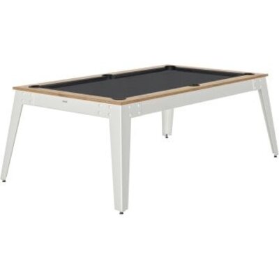 René Pierre Steel pooltafel wit onderstel