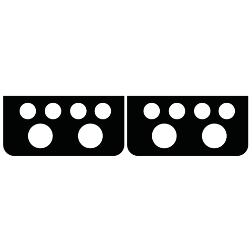 Predator Roadline, svart-rosa, 4x8, myk veske Predator Predator Roadline, svart-rosa, 4x8, myk veske