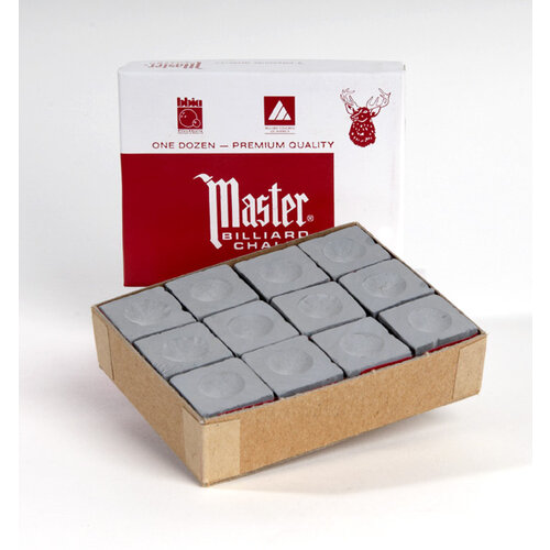 Master billiard chalk, 12 pieces available in various colors. Box Master Master billiard chalk, 12 pieces available in various colors. Box