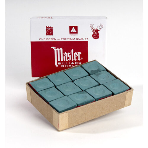 Mästare biljardkrita, 12 stycken tillgängliga i olika färger. Ask Master Mästare biljardkrita, 12 stycken tillgängliga i olika färger. Ask