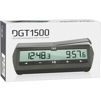 DGT 1500 digitale schaakklok grijs DGT DGT 1500 digitale schaakklok grijs