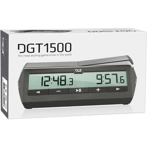DGT 1500 digital schackklocka grå DGT DGT 1500 digital schackklocka grå