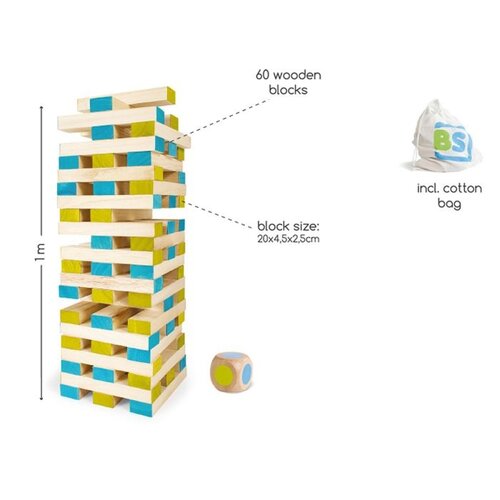 BS Toys Giga Vallende Toren BS Toys BS Toys Giga Vallende Toren