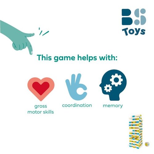 BS Toys Giga Vallende Toren BS Toys BS Toys Giga Vallende Toren