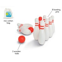 BS Toys Bowling red and white BS Toys BS Toys Bowling red and white