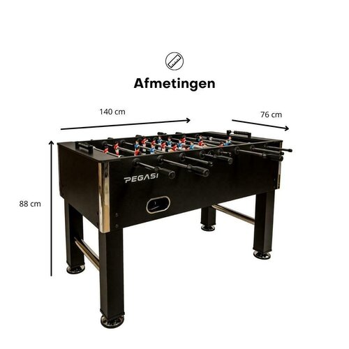 Pegasi fodboldbord | Elite sort Pagasi Pegasi fodboldbord | Elite sort